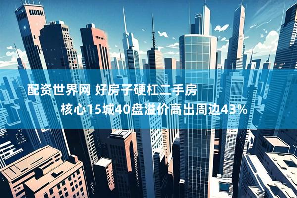 配资世界网 好房子硬杠二手房                        核心15城40盘溢价高出周边43%